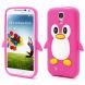 Силиконовая накладка Deexe Penguin Series для Samsung Galaxy S4 (i9500) - Pink (GS4-9585P). Фото 1 з 5