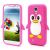 Силиконовая накладка Deexe Penguin Series для Samsung Galaxy S4 (i9500) - Pink: фото 1 з 5