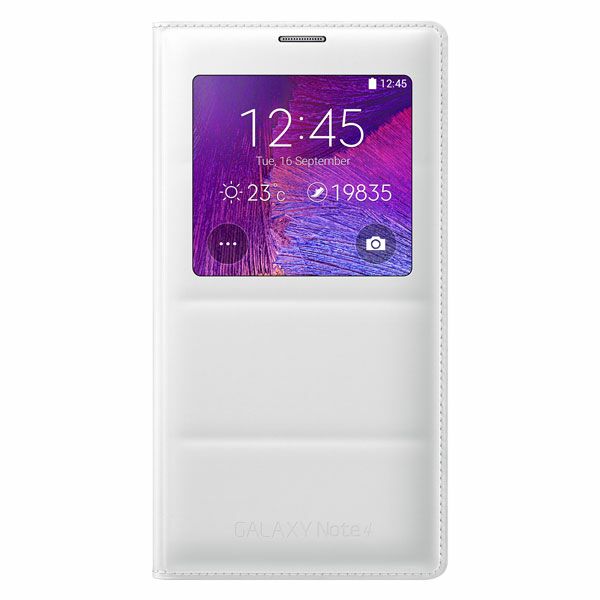 Чехол S View Cover Wireless для Samsung Galaxy Note 4 (N910) EP-VN910IBRGRU - White: фото 1 из 4
