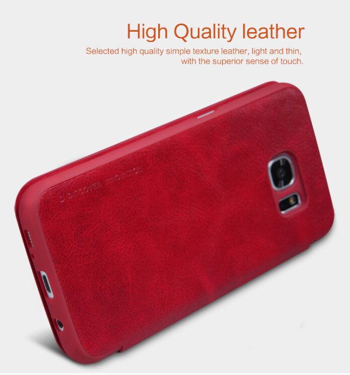 Чехол NILLKIN Qin Series для Samsung Galaxy S7 edge (G935) - Red: фото 9 из 14