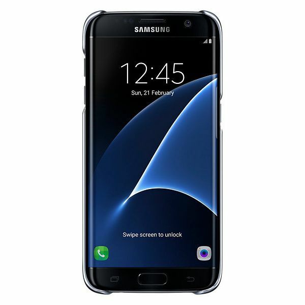 Накладка Clear Cover для Samsung Galaxy S7 edge (G935) EF-QG935CFEGRU - Black: фото 3 з 6