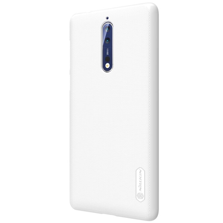 Пластиковий чохол NILLKIN Frosted Shield для Nokia 8 - White: фото 4 з 20