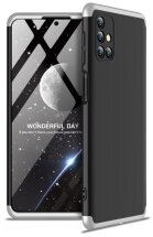 Захисний чохол GKK Double Dip Case для Samsung Galaxy M31s (M317) - Black / Silver: фото 1 з 11