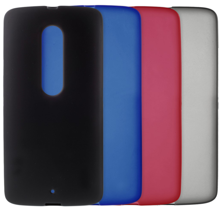Силиконовая накладка Deexe Soft Case для Motorola Moto X Play - Blue: фото 6 из 6