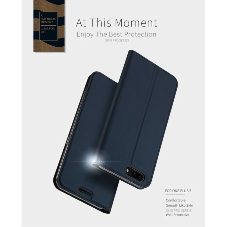 Чохол-книжка DUX DUCIS Skin Pro для OnePlus 5 - Dark Blue: фото 11 з 25