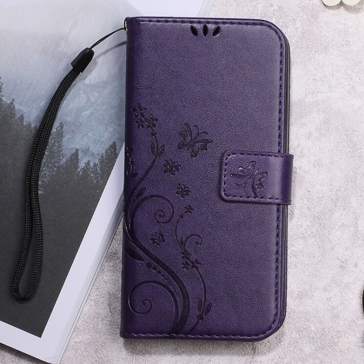 Чехол-книжка Deexe Butterfly Style для Meizu M5 Note - Purple: фото 1 из 5