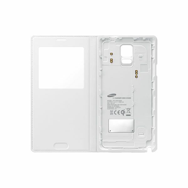 Чехол S View Cover Wireless для Samsung Galaxy Note 4 (N910) EP-VN910IBRGRU - White: фото 3 из 4