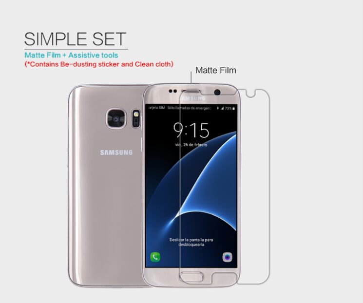 Антибликовая пленка NILLKIN Matte для Samsung Galaxy S7 (G930): фото 5 з 7