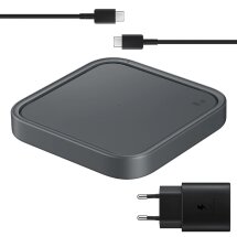 Беспроводное зарядное устройство Samsung 15W Wireless Charger Pad (with TA) EP-P2400TBRGRU - Black: фото 1 из 6