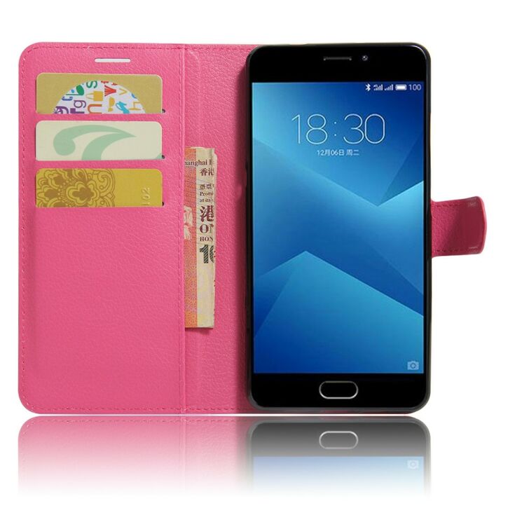 Чохол-книжка Deexe Wallet Style для Meizu M5 Note - Pink: фото 5 з 6