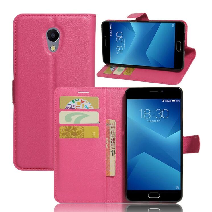 Чехол-книжка Deexe Wallet Style для Meizu M5 Note - Pink: фото 1 из 6