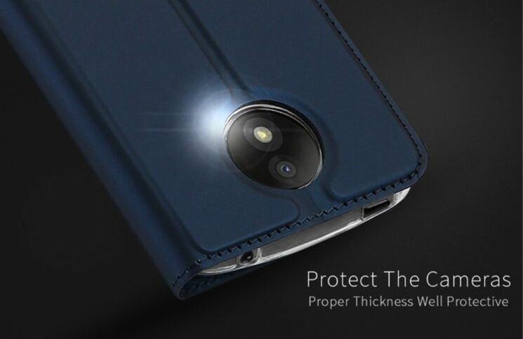 Чехол-книжка DUX DUCIS Skin Pro для Motorola Moto C - Dark Blue: фото 8 из 11
