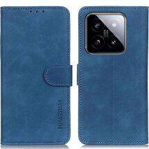 Чохол-книжка KHAZNEH Retro Wallet для Xiaomi 14 - Blue: фото 1 з 9