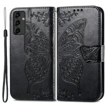 Чохол UniCase Butterfly Pattern для Samsung Galaxy A14 (А145) - Black: фото 1 з 8