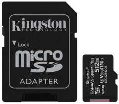 Карта памяти Kingston microSDXC 512GB Canvas Select Plus C10 UHS-I R100MB/s + адаптер: фото 1 из 3