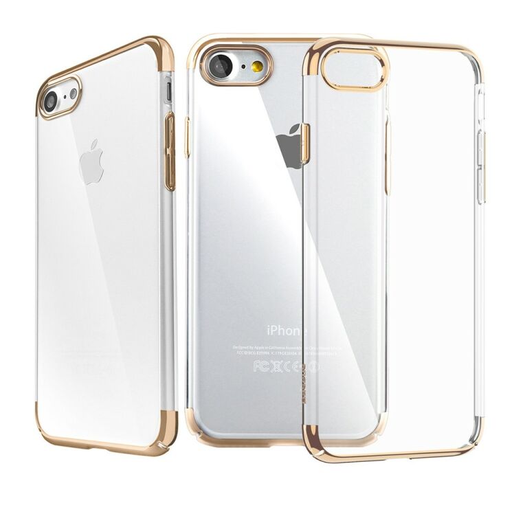 Пластиковый чехол BASEUS Glitter Series для iPhone 7 / iPhone 8 - Gold: фото 1 из 13