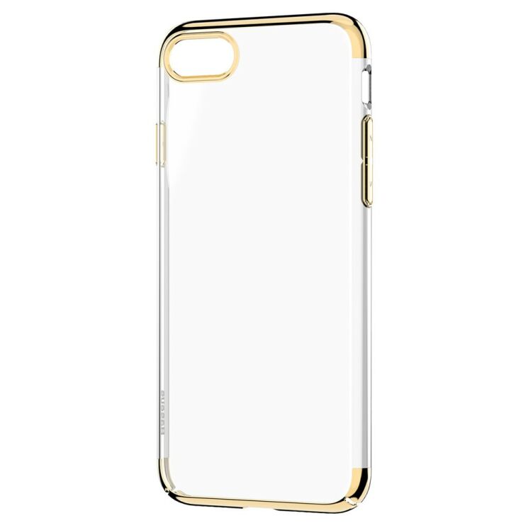 Пластиковый чехол BASEUS Glitter Series для iPhone 7 / iPhone 8 - Gold: фото 5 из 13