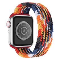Ремінець Deexe Nylon Knitting для Apple Watch 38 / 40 / SE 40 / 41 mm - Colorful / Black / White: фото 1 з 6