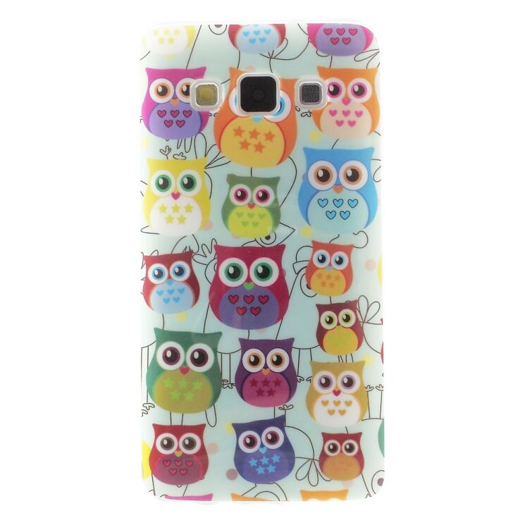 Силиконовая накладка Deexe Owl Pattern для Samsung Galaxy A3 (A300) - Owl's on a Branch: фото 1 из 7