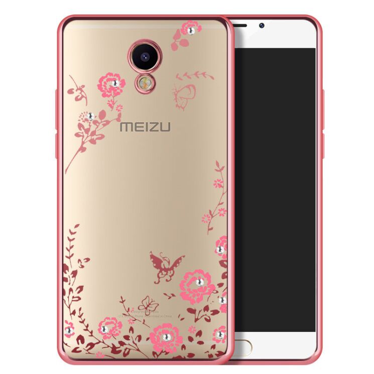 Силиконовый (TPU) чехол Deexe Shiny Cover для Meizu M5 Note - Rose Gold: фото 1 из 6
