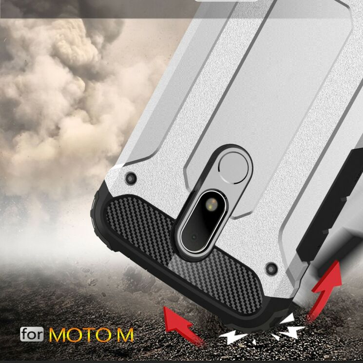 UniCase Rugged Guard Захисний чохол для Motorola Moto M - White: фото 3 з 7