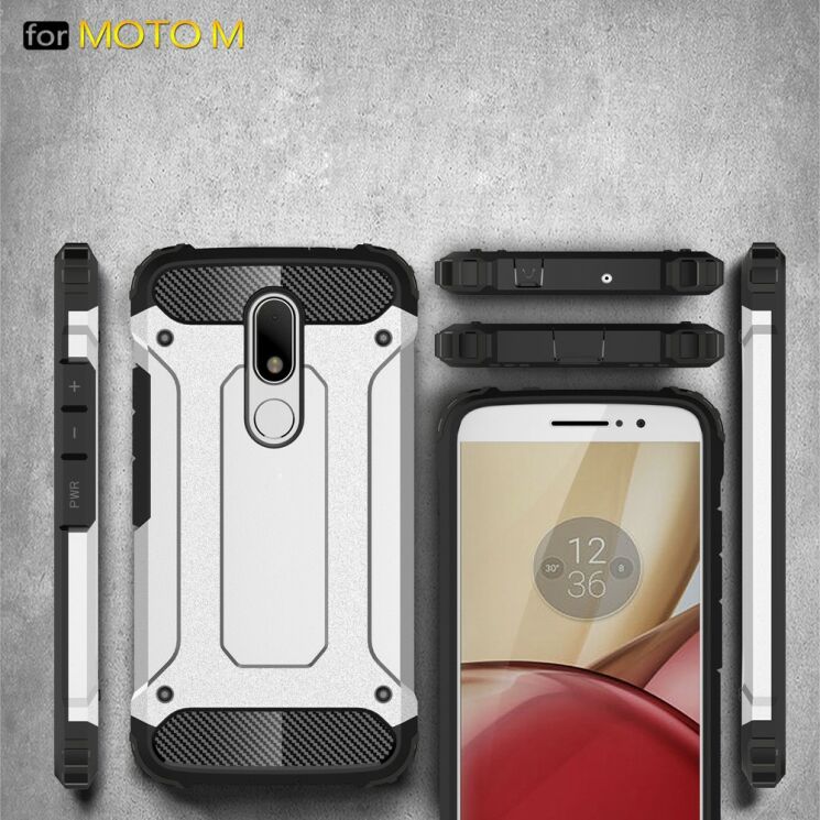 UniCase Rugged Guard Захисний чохол для Motorola Moto M - Black: фото 2 з 7