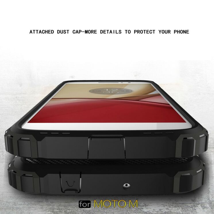 UniCase Rugged Guard Захисний чохол для Motorola Moto M - Black: фото 6 з 7