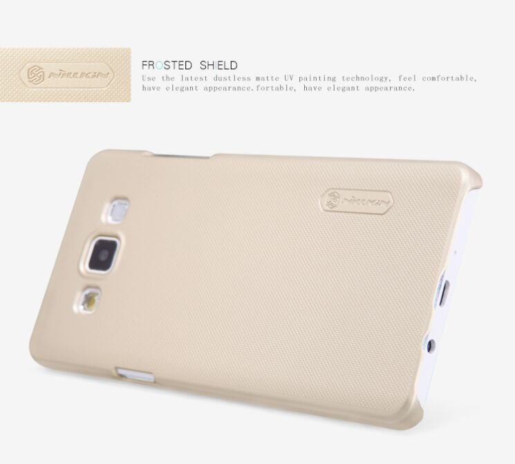 Захисна накладка Nillkin Super Frosted Shield для Samsung Galaxy A5 (A500) - Gold: фото 7 з 10