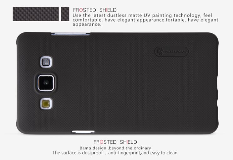Захисна накладка Nillkin Super Frosted Shield для Samsung Galaxy A5 (A500) - Black: фото 11 з 11