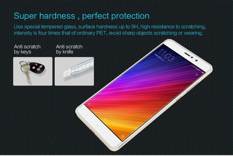 Захисне скло NILLKIN Amazing H для Xiaomi Mi 5s Plus: фото 3 з 10