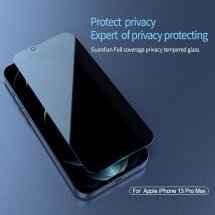 Защитное стекло NILLKIN Anti-Spy для Apple iPhone 13 Pro Max / 14 Plus - Black: фото 1 из 21