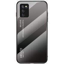 Захисний чохол Deexe Gradient Color для Samsung Galaxy A03s (A037) - Black / Grey: фото 1 з 12