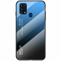 Защитный чехол Deexe Gradient Color для Samsung Galaxy M31 (M315) - Black / Blue: фото 1 из 2
