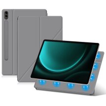 Защитный чехол Deexe Magnetic Case для Samsung Galaxy Tab S9 FE Plus (X610/616) - Grey: фото 1 из 10