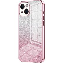 Защитный чехол Deexe Sparkles Cover для Apple iPhone 14 - Pink: фото 1 из 7