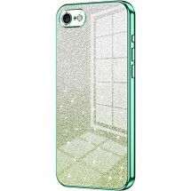 Защитный чехол Deexe Sparkles Cover для Apple iPhone SE 2 / 3 (2020 / 2022) / iPhone 8 / iPhone 7 - Green: фото 1 из 7