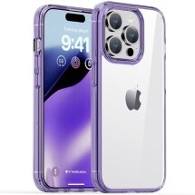 Захисний чохол IPAKY Crystal для Apple iPhone 15 Pro - Transparent Purple: фото 1 з 9