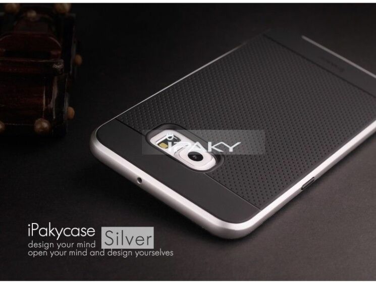 Захисний чохол IPAKY Hybrid для Samsung Galaxy S6 edge+ (G928) - Silver: фото 2 з 9