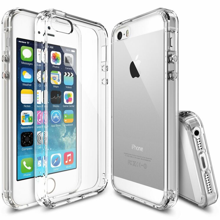 Защитный чехол RINGKE Fusion для iPhone 5/5S/SE - Transparent: фото 1 из 6