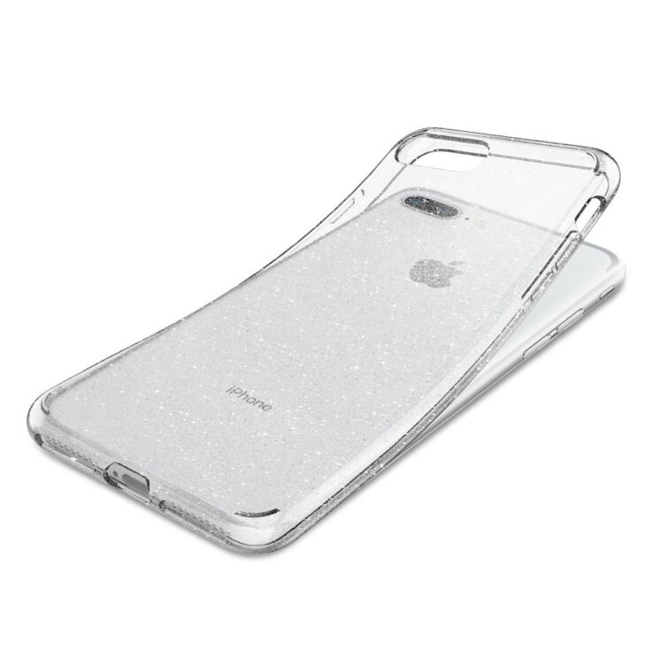 Защитный чехол Spigen SGP Liquid Crystal Glitter для Apple iPhone SE 2 / 3 (2020 / 2022) / iPhone 8 / iPhone 7 - Crystal Quartz: фото 4 из 4