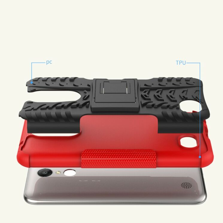 Захисний чохол UniCase Hybrid X для LG K10 2017 - Red: фото 2 з 7