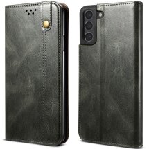 Защитный чехол UniCase Leather Wallet для Samsung Galaxy S21 FE (G990) - Green: фото 1 из 15