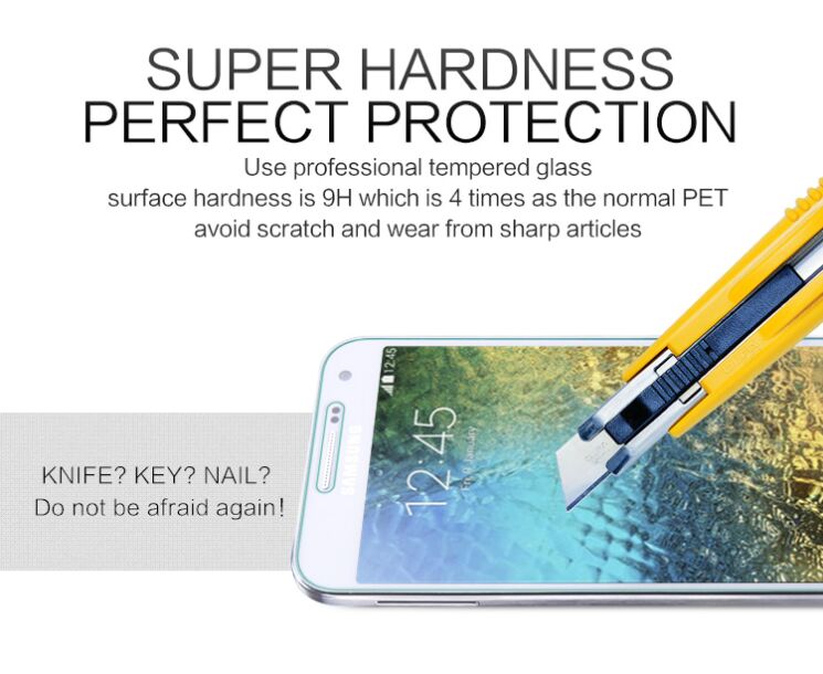 Защитное стекло NILLKIN Amazing H Nano для Samsung Galaxy E5 (E500): фото 5 из 14