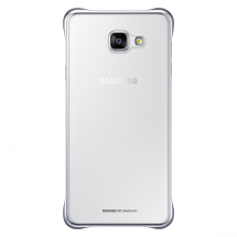 Пластиковая накладка Clear Cover для Samsung Galaxy A7 (2016) EF-QA710CSEGRU - Silver: фото 1 из 5