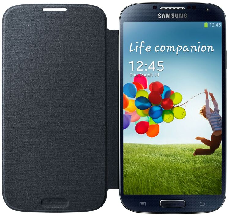 Чехол Flip Сover для Samsung Galaxy S4 (i9500) - Black: фото 2 из 6