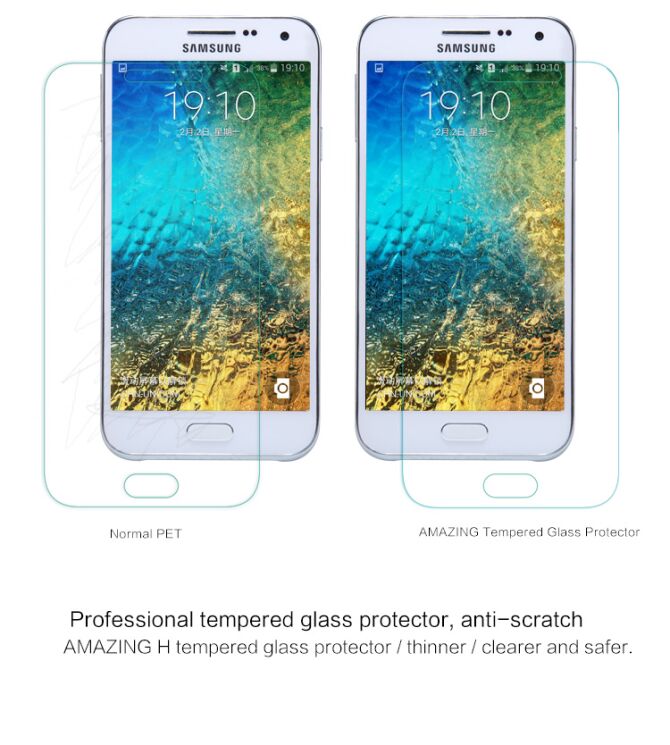Защитное стекло NILLKIN Amazing H Nano для Samsung Galaxy E5 (E500): фото 6 из 14