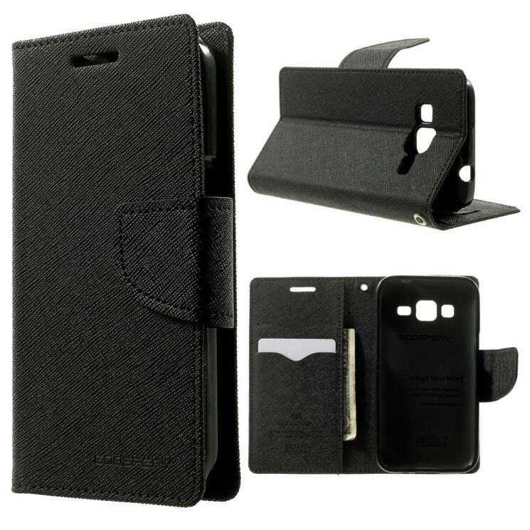 Чехол MERCURY Fancy Diary для Samsung Core Prime (G360/361) - Black: фото 1 из 10