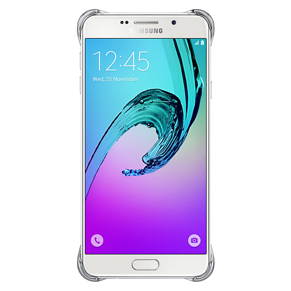 Пластиковая накладка Clear Cover для Samsung Galaxy A7 (2016) EF-QA710CBEGWW - Silver: фото 4 з 5