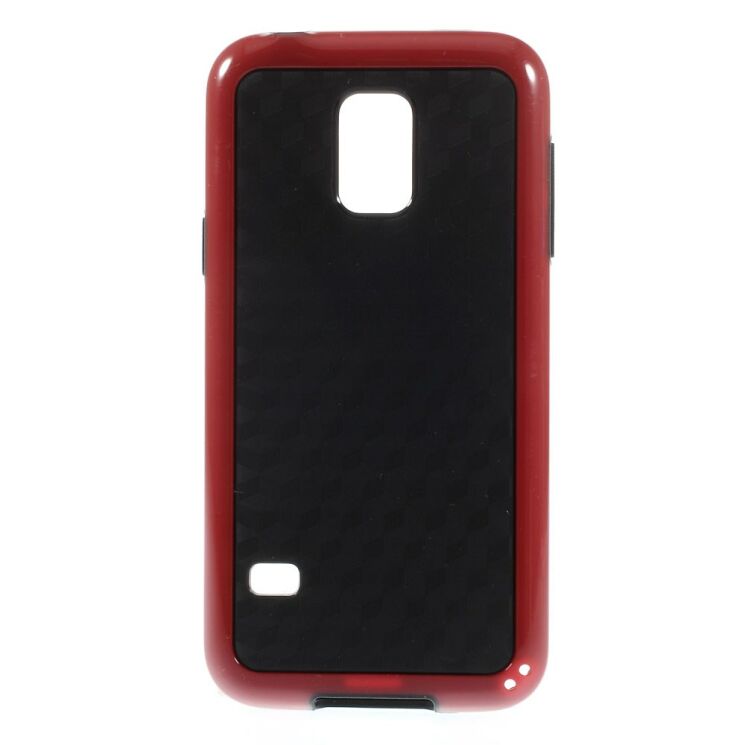 Силиконовая накладка Dexee Cube Pattern для Samsung Galaxy S5 mini (G800) - Red: фото 1 з 6
