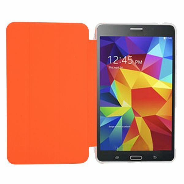 Чохол Deexe Toothpick Texture для Samsung Tab 4 7.0 (T230/231) - Orange: фото 4 з 7